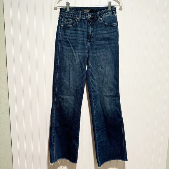Judy Blue Straight Fit Jeans Raw Hems Size 27 - Picture 1 of 7